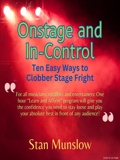 Title details for Onstage and In-Control by Stan Munslow - Available